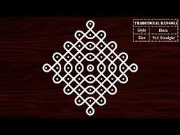 Simple And Easy Rangoli Kolam With 9x1 Dots Sikku Kolam Muggulu Traditional Rangoli Youtube Borders For Paper Rangoli Border Designs Rangoli Designs