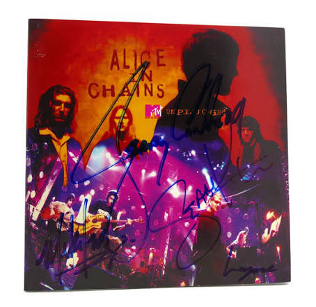 ALICE IN CHAINS UNPLUGGED; Signed | Jerry Cantrell Layne Staley, Mike Inez,  Sean Kinney