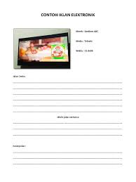 Check spelling or type a new query. Contoh Iklan Elektronik