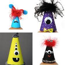 Diy Monster Party Hat Ideas Detskie Podelki Remesla Detskoe Tvorchestvo
