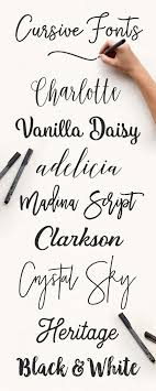 Explore More Than 1 300 Casual Retro Or Classically Elegant Cursive Fonts That Are Eye Catching And Memor Elegant Cursive Fonts Lettering Fonts Cursive Fonts