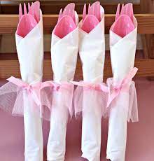 Kids Party Napkin Folding Ideas Pink Princess Birthday Party Baby Shower Princess Ballerina Baby Showers