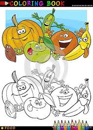 Fruits Et Legumes Pour La Coloration Livre De Couleur Photos De Fruits Et Legumes Coloriage Educatif