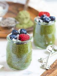 Chia pudding is typically just a mixture of some type of milk, some type of sweetener, and chia seeds. Healthy Keto Matcha Chia Pudding Drive Me Hungry