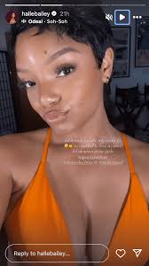 Halle Bailey Tried a '90s Pixie Cut for Halloween