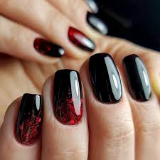 Black And Red Acrylic Nail Ideas Awesome 57 Elegant Black Nail Art Designs That You Ll Love Https Bellestilo Com 3052 57 Elegant Black Nail Art Nail Art Manicure Black Nail Designs Red Nails