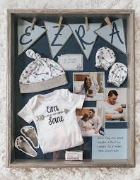 Baby keepsake ideas for parents and grandparents. Vintage Collie Usa Fitted Scoop Neck Long Sleeve Baby Shadow Box Baby Boy Hats Newborn Baby Boy Clothes Newborn