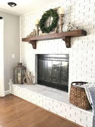 A collection of white ceramic pitchers are an unexpected yet elegant decor idea. Awesome Farmhouse Fireplace Design Ideas Home Fireplace Farm House Living Room Fireplace Design