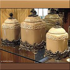 Visit your local at home store to purchase and explore more food canisters & treat jars products. Decorative Kitchen Canisters Sets Elisdecor Com