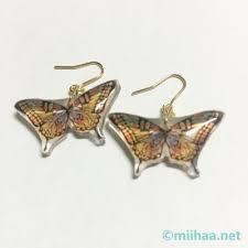 絵が書けなくてもok 100均のプラ板に印刷してかわいいアクセサリーを作ってみました ハンドメイド つぶ貝のつぶやき プラ板 アクセサリー レジンアクセサリー