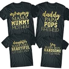 Tshirt For Mom And Dad Baby Shower Tshirts For Family Mom Son Mommy Daddy T Shirts Fathe Matching Family T Shirts Family Shirts Matching Father Son Shirts