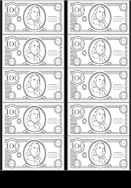 Kids can save this pretend cash to earn a treat or prize. Download 100 Bill Fake Money Main Image Printable Play Money Black And White 1 Png Image With No Background Pngkey Com