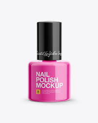 Glossy Nail Polish Bottle Mockup Front View In Bottle Mockups On Yellow Images Object Mockups Bottle Mockup Mockup Free Psd Stationery Mockup