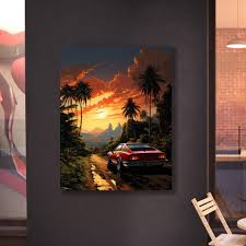 Tablou Canvas - The Endless Road – The Print Studio