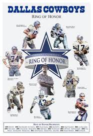 The Dallas Cowboys Ring Of Honor 19 X13 Commemorative Poster In 2021 Dallas Cowboys Rings Dallas Cowboys Funny Dallas Cowboys Pictures