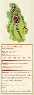 A fall from a great height is one of the most common hazards facing an adventurer. Third To Fifth Sanguineous Drinker Medium Undead Chaotic Evil