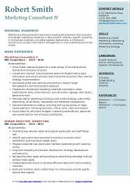 It consulting is part it and part consulting. Marketing Consultant Job Description Resume
