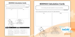 checking answers using bodmas worksheet teacher made