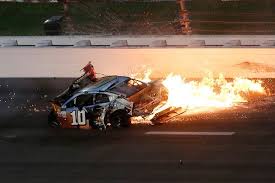 Danica patrick on the pole. Fiery Crash Sends Nascar Driver To Hospital For Observation The New York Times