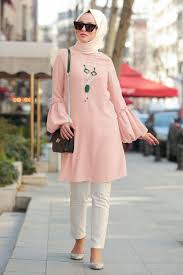 Nayla Collection Balon Kol Somon Tesettur Tunik 3009smn Tesetturisland Com Tunik Moda Stilleri Kiyafet