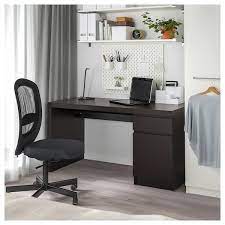 Ikea life at home report 2020. Malm Black Brown Desk 140x65 Cm Ikea