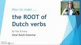 Dutch Verbs Lesson 8 Most Common Verbs Dutch Verb