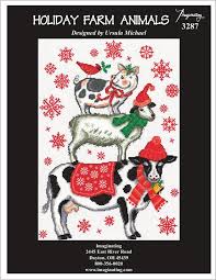 Looking for your next counted cross stitch project? Ursula Michael Holiday Farm Animals Counted Cross Stitch Patterns By Imaginating At Thecottageneedle Com Kits How To Craft Supplies Tools Fontane Physio De