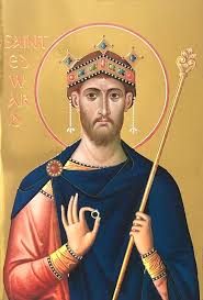 St Edward the Confessor Icon Greeting Card