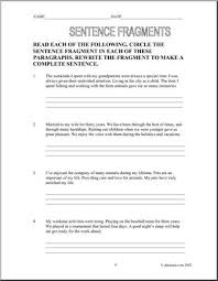 As opposed to a complete thought that is exhibited by complete sentences. Sentence Fragments Middle School Worksheets I Abcteach Com Abcteach