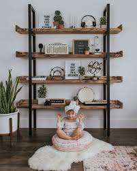 Industrial Bookcase Diy Book Case Decorating Ideas Interior Decor Idea Modern Wood And Metal Shelves Bookcase Diy Bookshelves Diy Industrial Bookcases