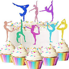 Maybe you would like to learn more about one of these? 48 Pieces Glitter Gymnastics Cupcake Toppers Gymnast Girl Cake Picks Colorful Gymnastics Silhouette Cupcake Toppers For Gym Theme Baby Shower Birthday Party Cake Decorations Buy Online At Best Price In Uae