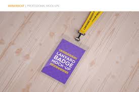 Lanyard Name Tag Badge Mockup Name Tags Badge Names