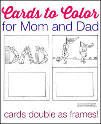 printable mother s day and father s day cards to color