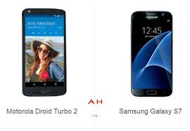 Phone Comparisons Motorola Droid Turbo 2 Vs Samsung Galaxy S7