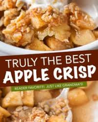 Learn to make easy apple crisp with a buttery, crunchy oat topping. Old Fashioned Easy Apple Crisp The Chunky Chef