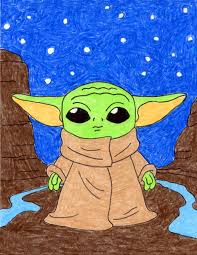 Draw Baby Yoda In Space Art Projects For Kids The number of test lines you need to make will grow less and less the more experienced you become. draw baby yoda in space art projects