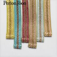 Bolsa De Roupas Acessorios De Fita Jardas Linha Colorida Tecido Vestuario Webbing No Estilo Etnico Retro Vestido Decorativo Zd012 50 3 5cm