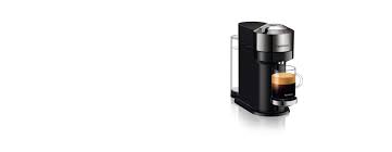 Water in the capsule container instead of coffee in the cup: Nespresso Vertuo Next Dark Chrome Vertuo Coffee Machine Nespresso
