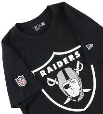 Free shipping for all order over $150. New Era T Shirt Raiders Black 30 Days Return
