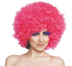 Paruka AFRO růžová