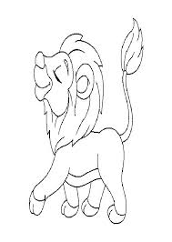 Dibujo León Para Colorear