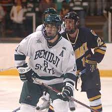Tbt In Honor Of Bemidji State S New Asst Men S Hockey Coach Travis Winter A Two Time Captain Who Netted 28 Goals And 37 Hockey Coach Varsity Jacket Bemidji