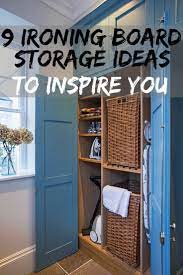 Magazine holders transformed to vegetable storage. 9 Clever Practical Ironing Board Storage Ideas 2021 Ironing Board Storage Board Storage Storage