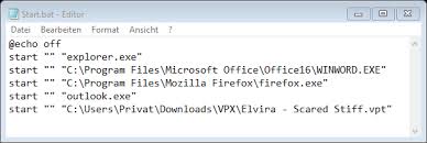 Da sich in diesem download von bat to exe converter auch eine portable version befindet, zu finden im neu erstellten ordner portable, kann die datei bat_to_exe_converter nun öffnen wir den ordner portabel und haben hier diese dateien. Mehrere Windows 10 Programme Gleichzeitig Offnen Mit Einer Batch Datei So Einfach Geht Es Windows 10 Forum Win 10 Forum De