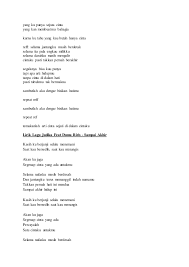 Read kisah cinta kita from the story lirik lagu terbaik by syafye (شافي_30) with 225 reads. Lirik Lagu Cinta
