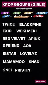 Tag Girlsgroup K Pop
