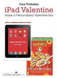 Make a shallow cut in the end of. Free Printable Ipad Valentine Card Holder