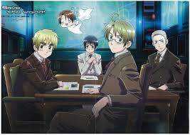 Ginmaku Hetalia Axis Powers Paint It White Shiroku Nure Italy England America Japan And Germany In 2020 Hetalia Hetalia Fanart Anime