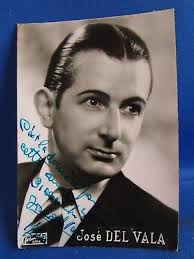 photo dédicacée opera lyon chanteur josé del vala annees 40