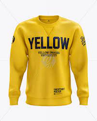 Download Men S Heavyweight Sweatshirt Mockup Front View In Apparel Mockups On Yellow Images Object Mockups